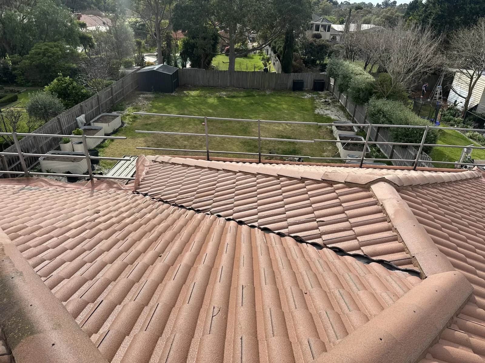 Roof restoration in Tootgarook wetlands area - anti-fungal treatment and premium coating