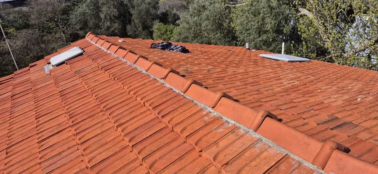 Storm-damaged roof tiles on a Mornington Peninsula home requiring emergency assessment and repair