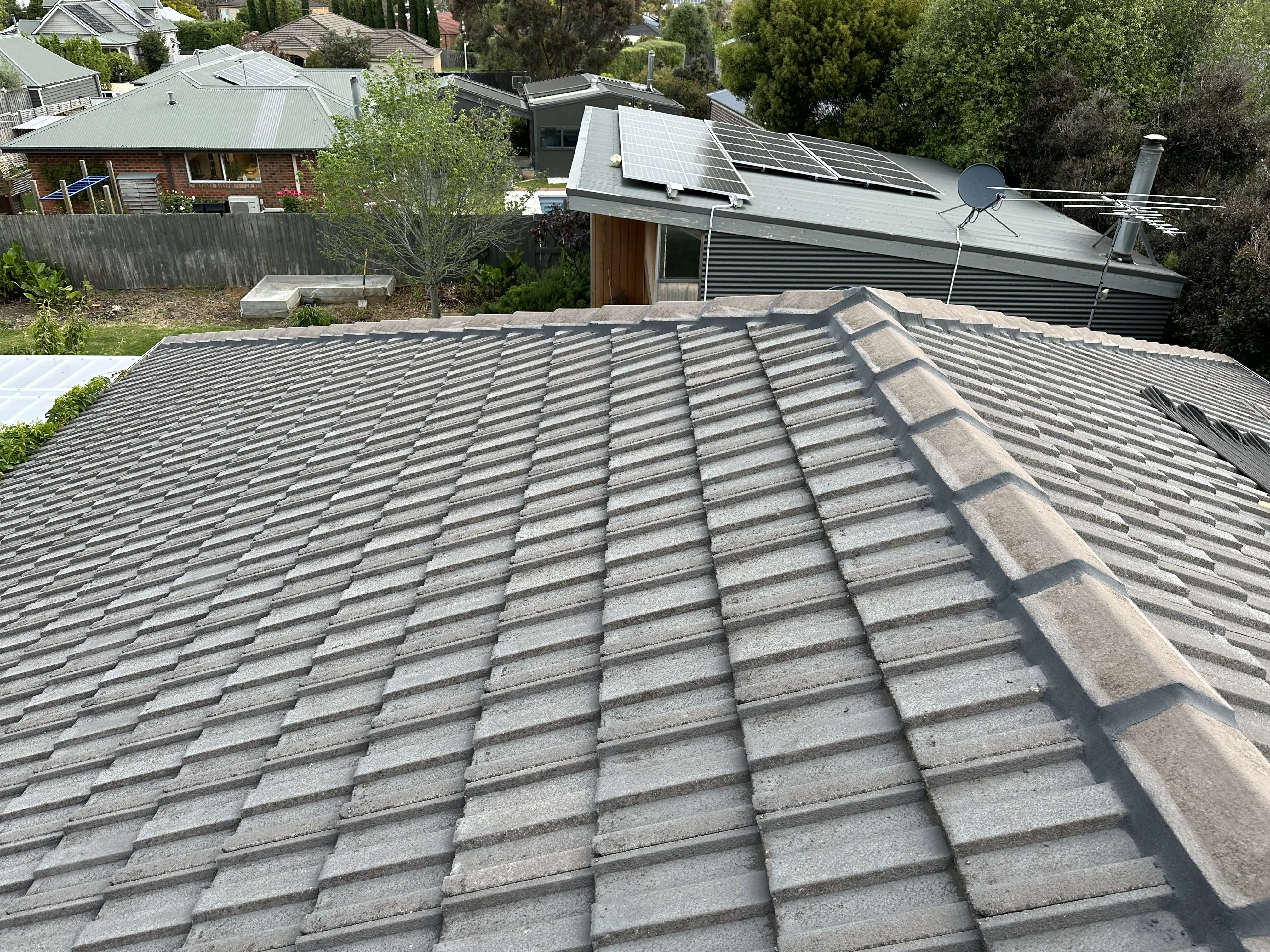 Completed roof restoration